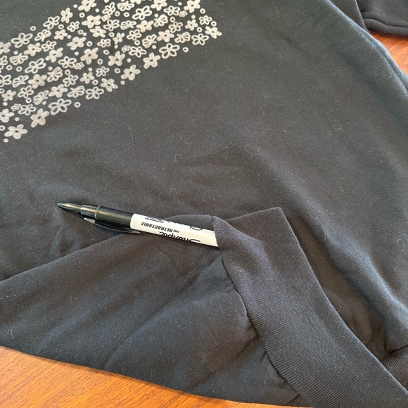 Handmade Pyrex Crazy Daisy Spring Blossom Size Small Sweatshirt Screenprint - Picture 7 of 10